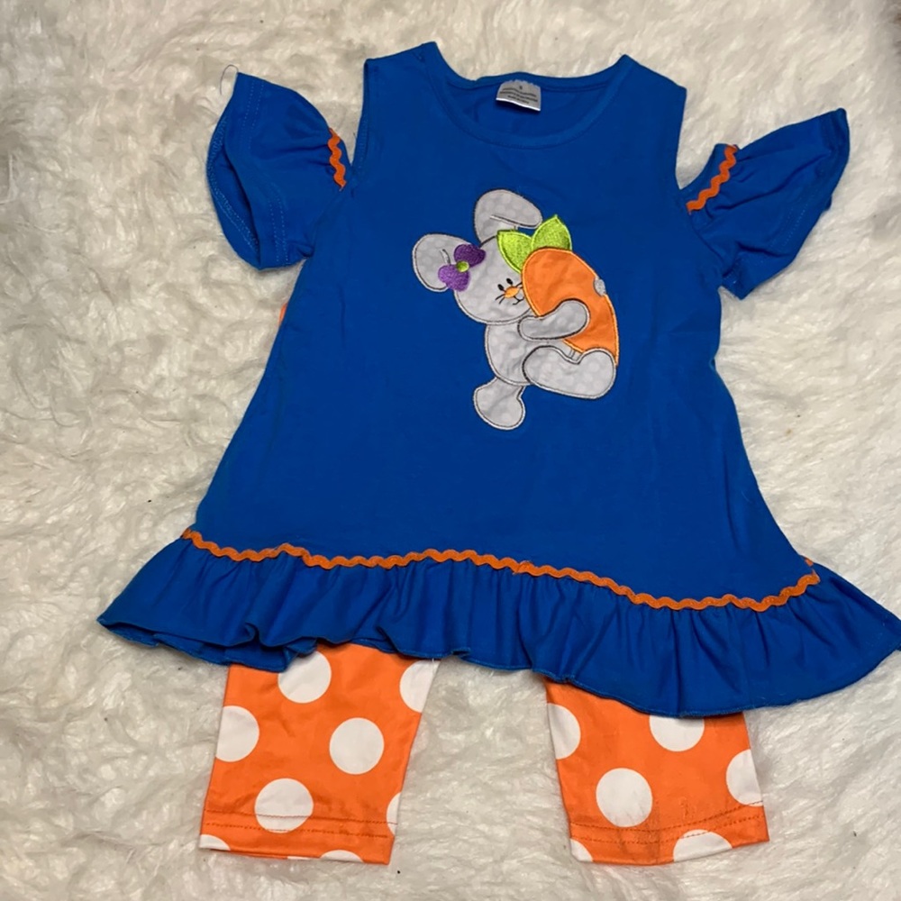 1️⃣ NEW Easter Bunny Capri set 3T